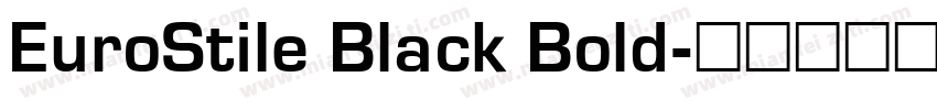 EuroStile Black Bold字体转换